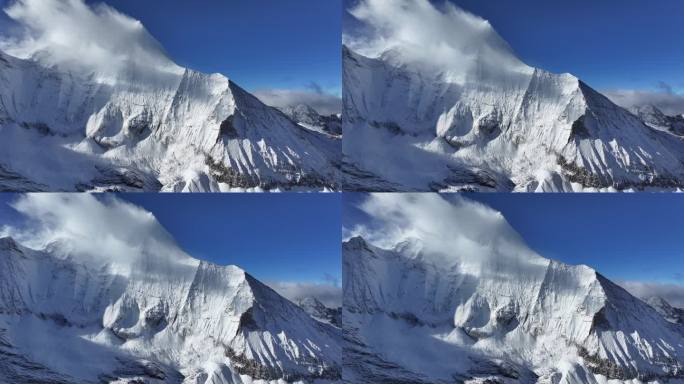 稻城亚丁央迈勇雪山航拍