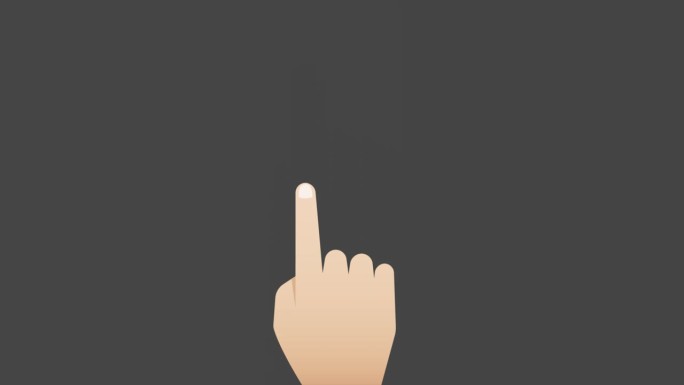 手指触摸手势动画，alpha通道包括在内。