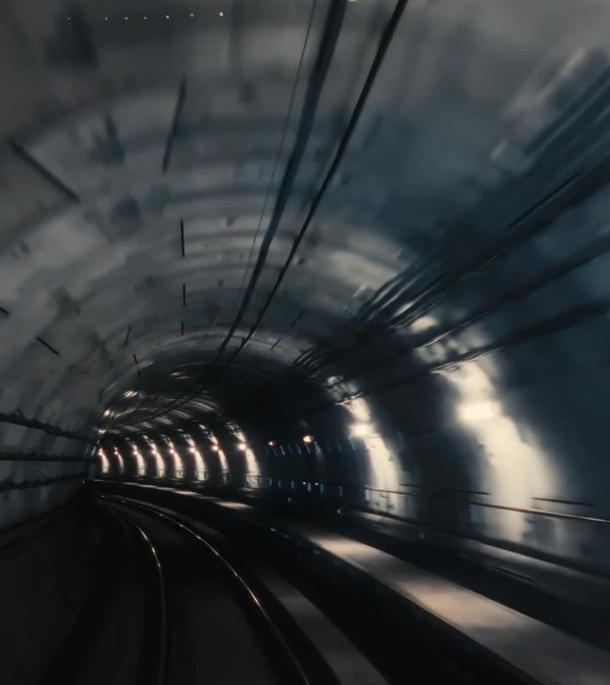 在吉隆坡乘坐单轨火车穿过地下隧道