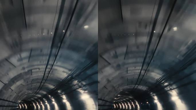 在吉隆坡乘坐单轨火车穿过地下隧道