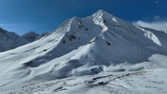 青藏高原喜马拉雅山雪原