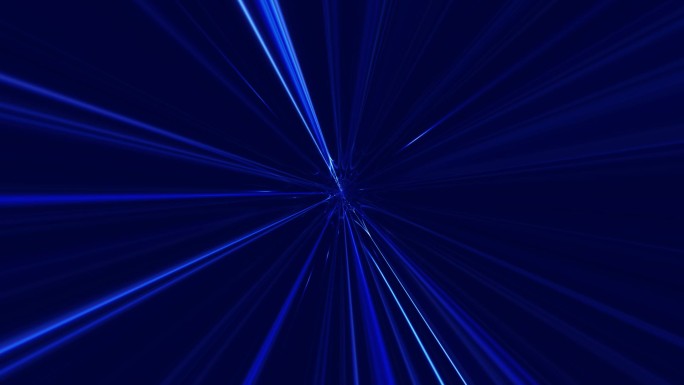 蓝色光线空间隧道