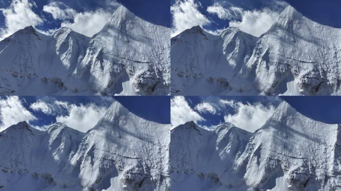 稻城亚丁央迈勇雪山航拍