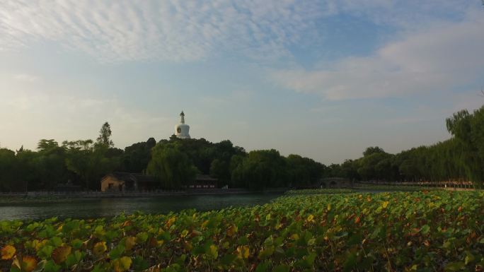 海公园北京风光园林皇家白塔北京古建筑