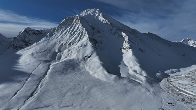 青藏高原喜马拉雅山雪原