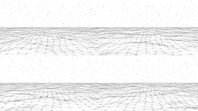 大数据可视化粒子粒子波粒子网络技术背景。抽象的动画