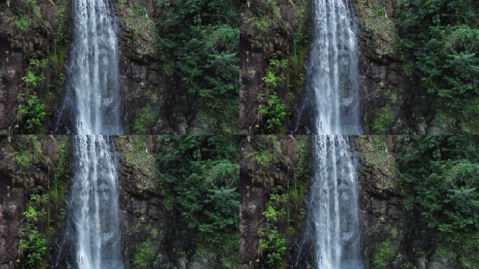 瀑布与流水特写，深圳马连山瀑布