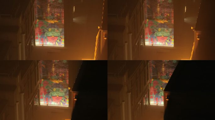 天津棉三创意街区夜景航拍