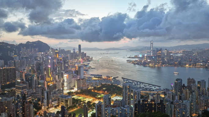 香港夜景高清航拍合集