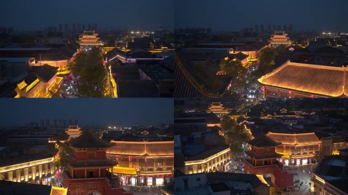 鹤壁浚县古城夜景