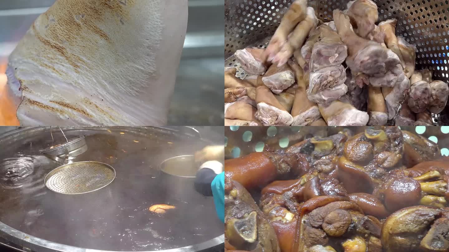 猪蹄猪肉预制菜制作工艺流程步骤
