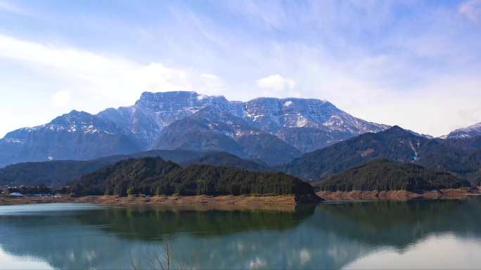 洪雅县瓦屋山冬景延时视频