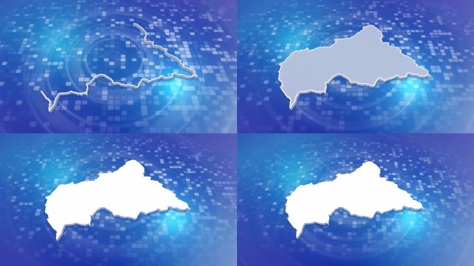 中非共和国3D地图介绍