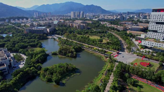 航拍福州大学旗山校区