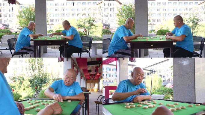 老人下象棋