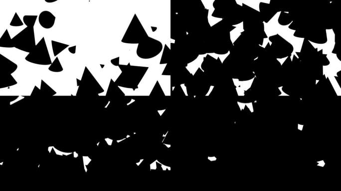 动画黑白视频过渡黑白动画科技图形几何三维