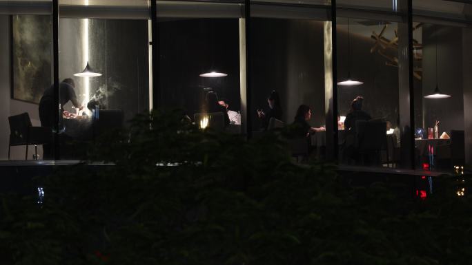 夜晚大厦玻璃幕墙11