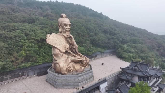 4K-Log-航拍江苏茅山、茅山老子神像