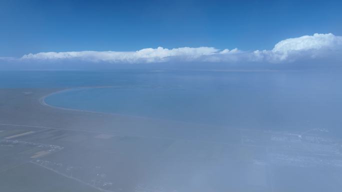 高清青海湖云雾缭绕4K航拍