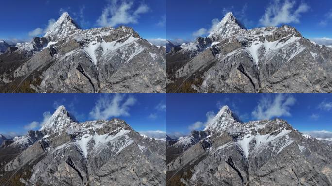 壮丽巍峨雪山航拍