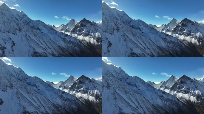 壮丽巍峨雪山航拍