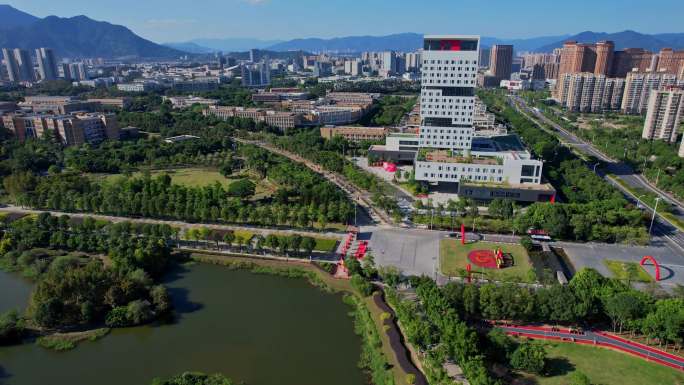 航拍福州大学旗山校区