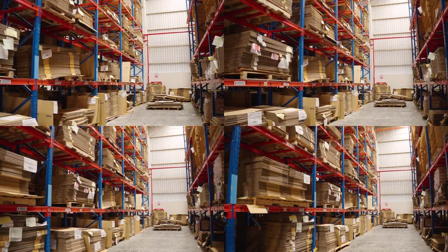 没有人仓库来储存产品，在发货前保存产品。仓库存放棕色纸箱。