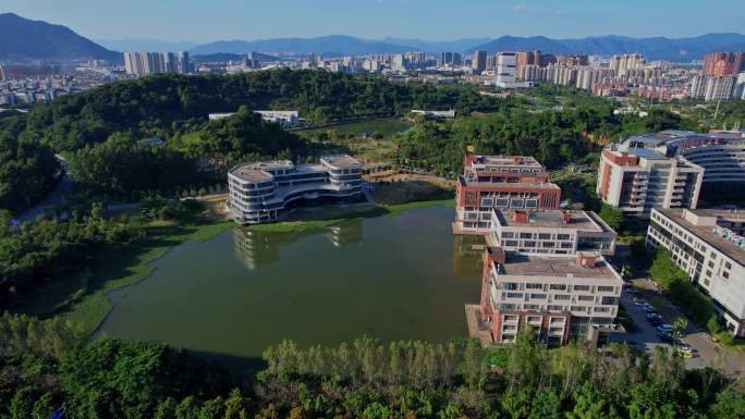 航拍福州大学旗山校区