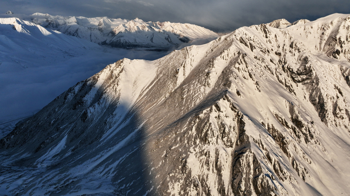 青藏高原喜马拉雅山雪原