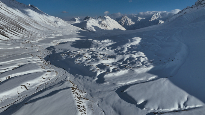 青藏高原喜马拉雅山雪原