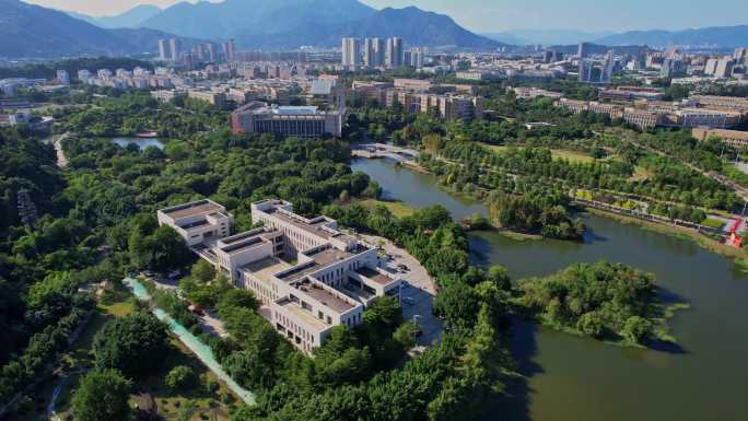 航拍福州大学旗山校区