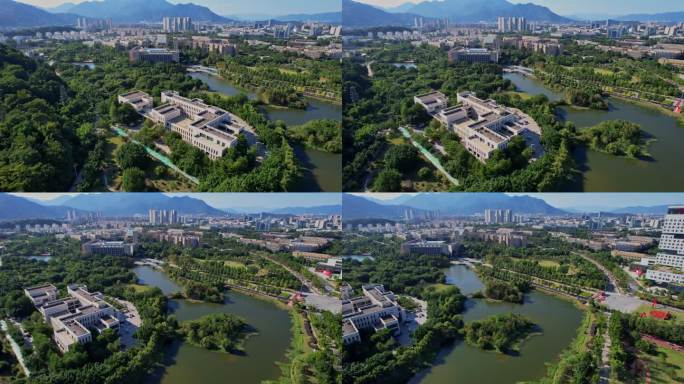 航拍福州大学旗山校区