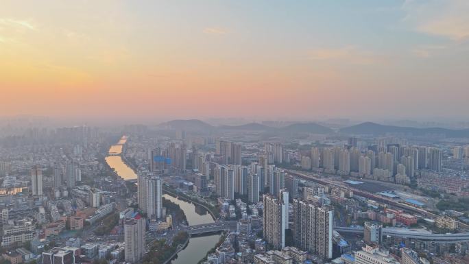 徐州 徐州故黄河  黄河故道 城市 航拍