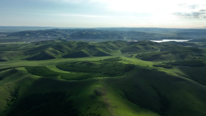 大兴安岭丘陵山地风景