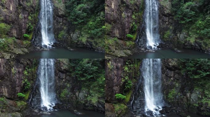 瀑布与流水特写，深圳马连山瀑布