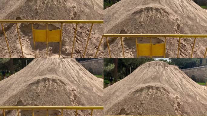 公园里的一堆沙子