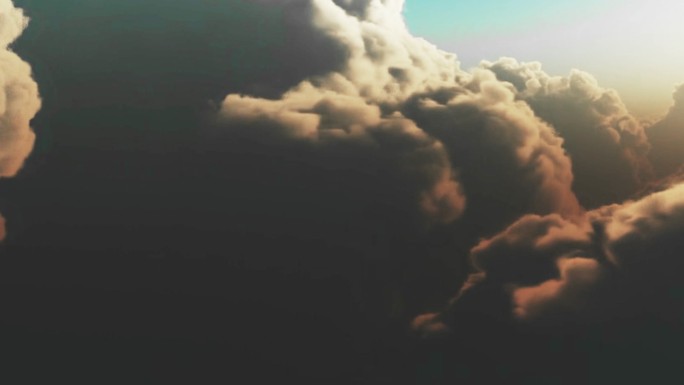 超清云海云层 云层穿梭延时摄影