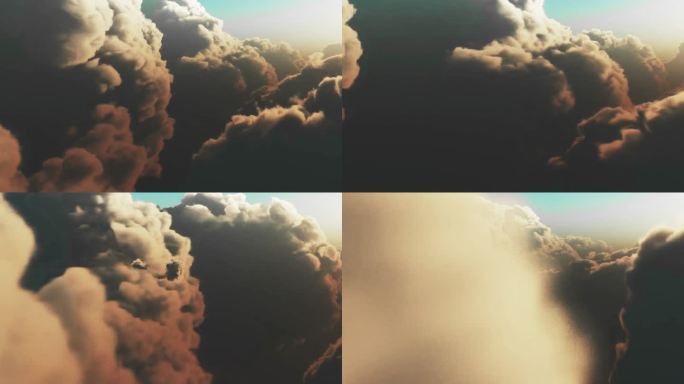 超清云海云层 云层穿梭延时摄影