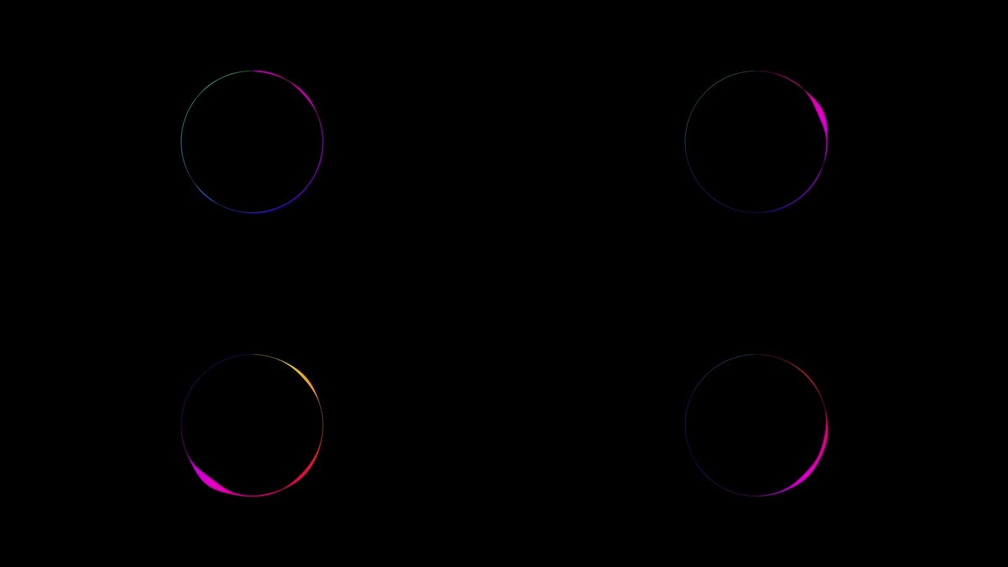 音乐均衡器，用于黑色背景上的音频可视化器的音乐派对动画