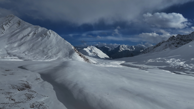 青藏高原喜马拉雅山雪原