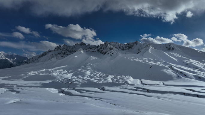 青藏高原喜马拉雅山雪原