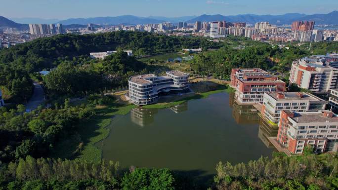 航拍福州大学旗山校区