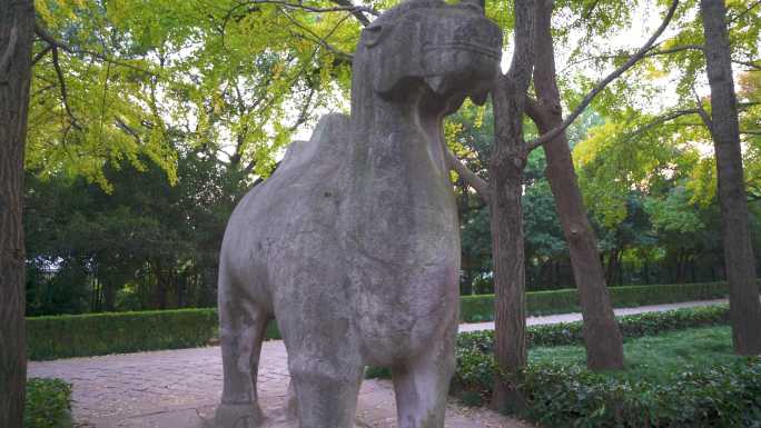 南京明孝陵风景区石象路石骆驼