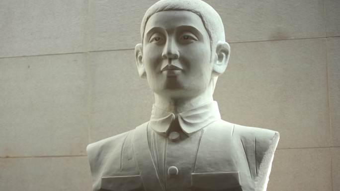 4k高台中国红军西路军纪念馆航拍延时