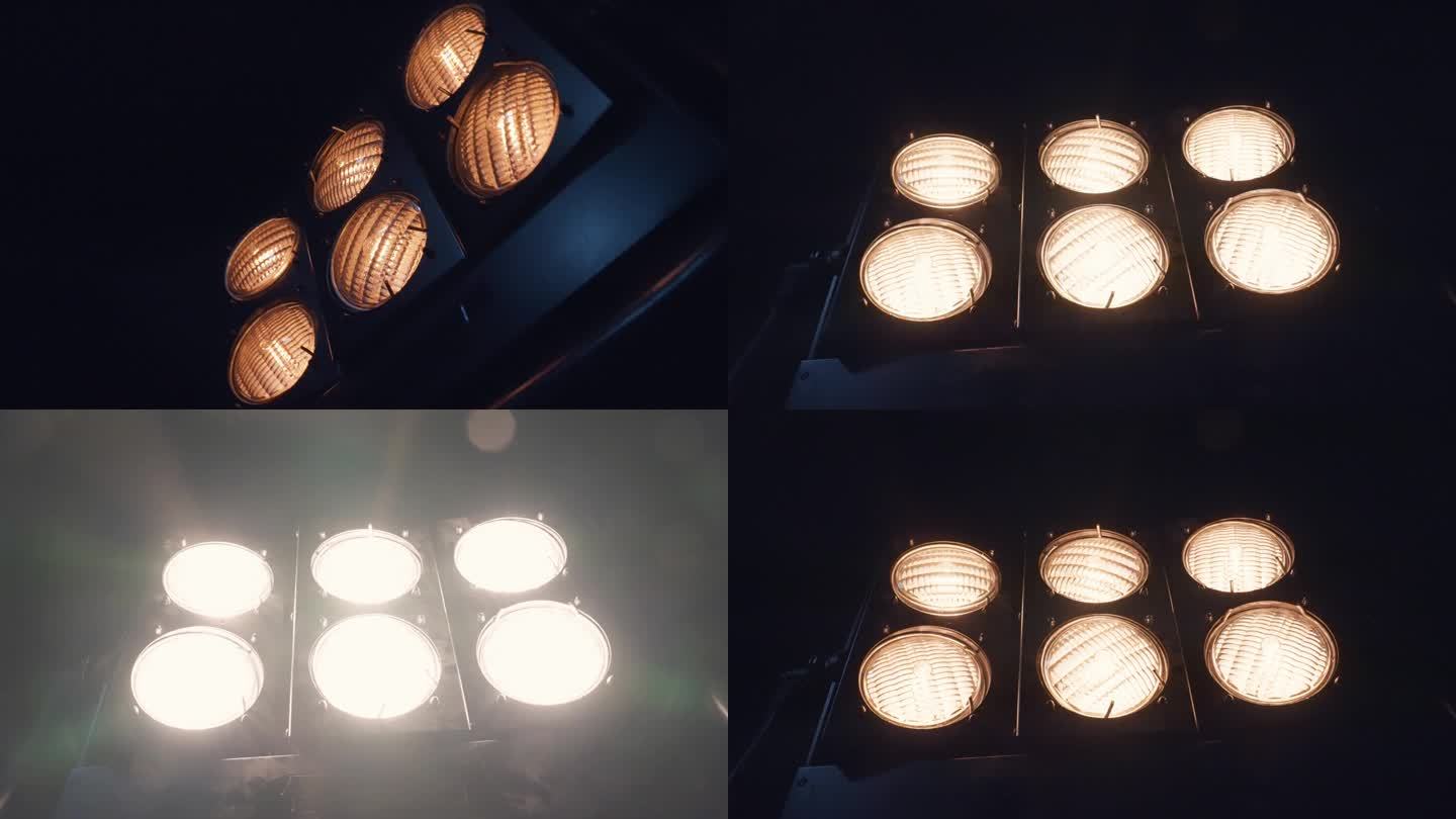 [Z02] -专业照明设备-灯从左到右旋转时打开和关闭