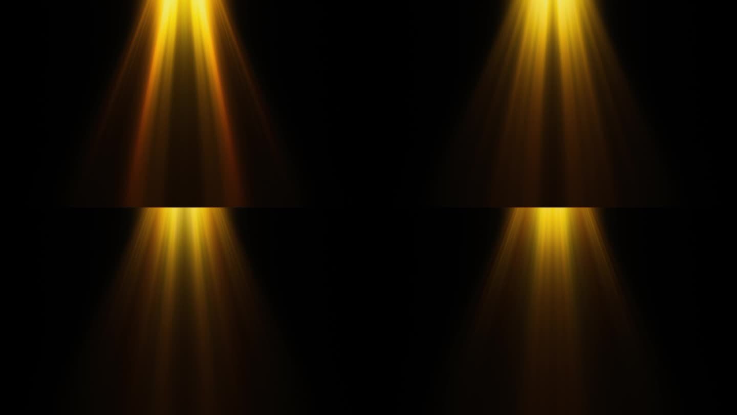 环中心顶部金橙色光学透镜耀斑闪亮的光线动画艺术背景为屏幕项目覆盖。灯光光线效果动态明亮的视频镜头。金