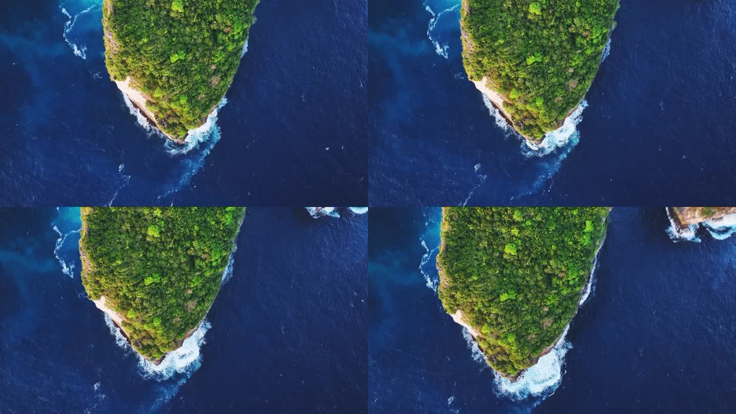 【正版4K素材】巴厘岛佩尼达岛航拍