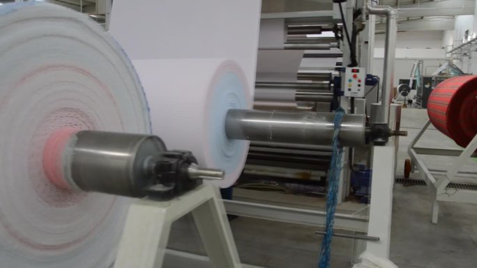 纺织印染工业生产织布机