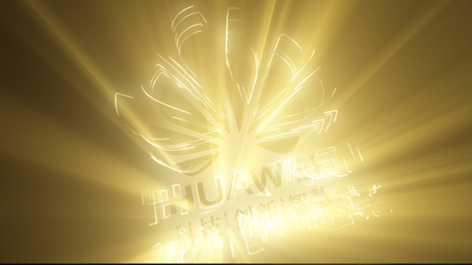金色光芒标题logo