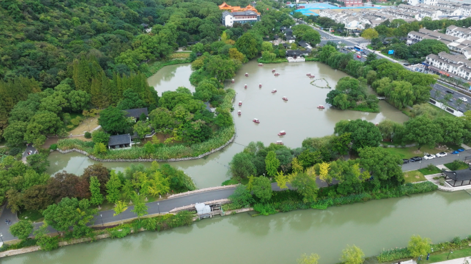 【5k合集1】航拍昆山亭林园